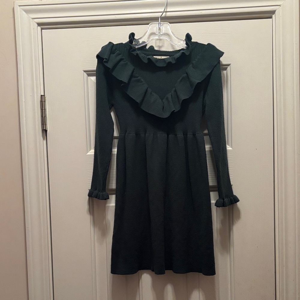NWOT BesserBay girls green sweater dress